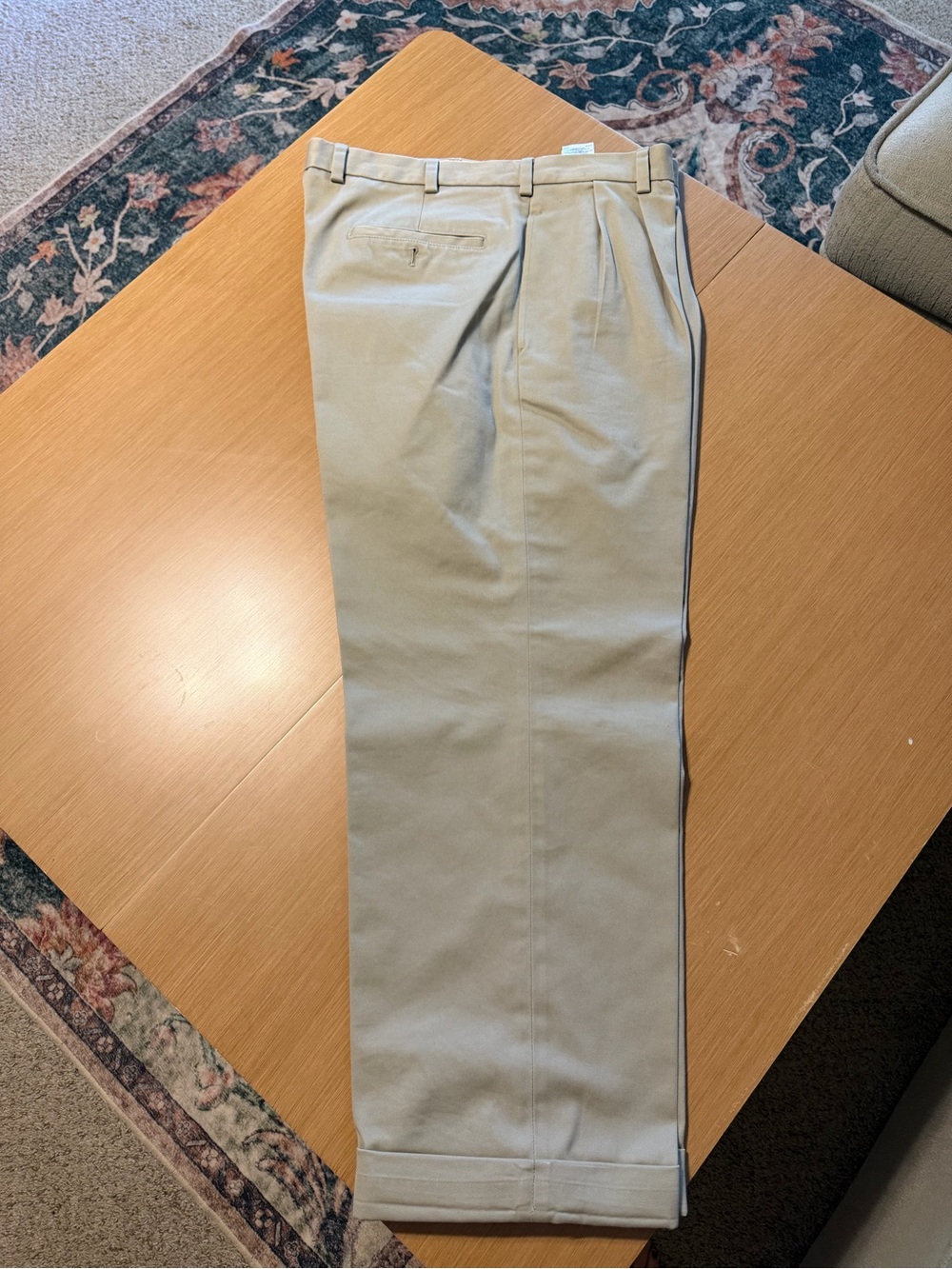 Brooks Brothers Khaki Pleated Dress Pants - Light Tan